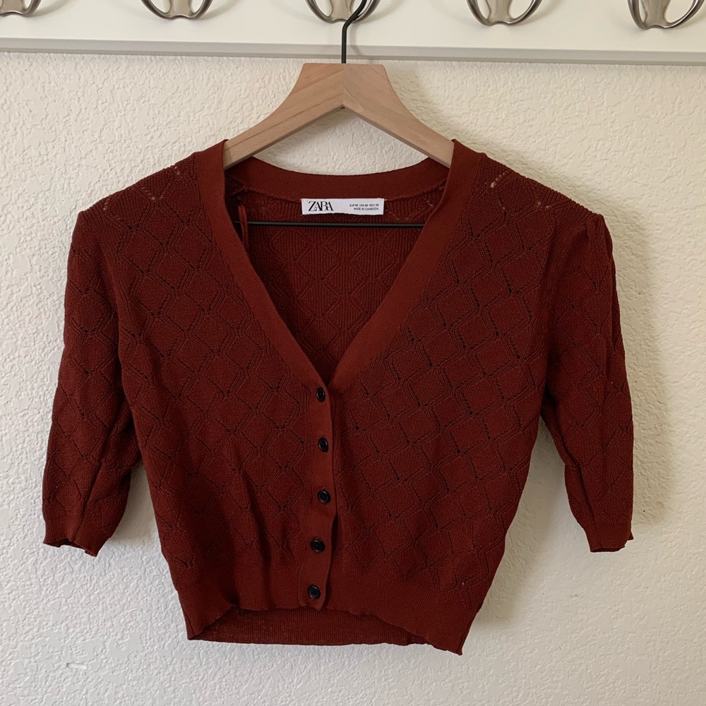 ZARA Knit Buttoned Top